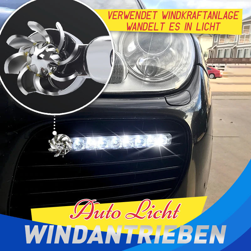 Vėjo energijos veikiami LED automobilių žibintai (2 vnt.)