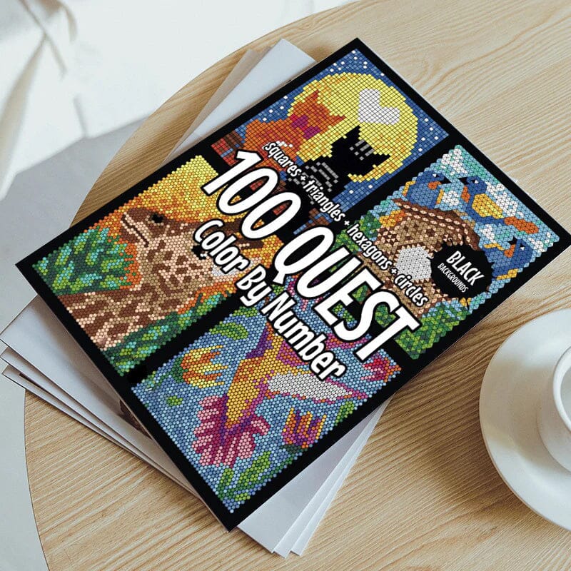 100 Spalvotų Skaičių Knyga Suaugusiems