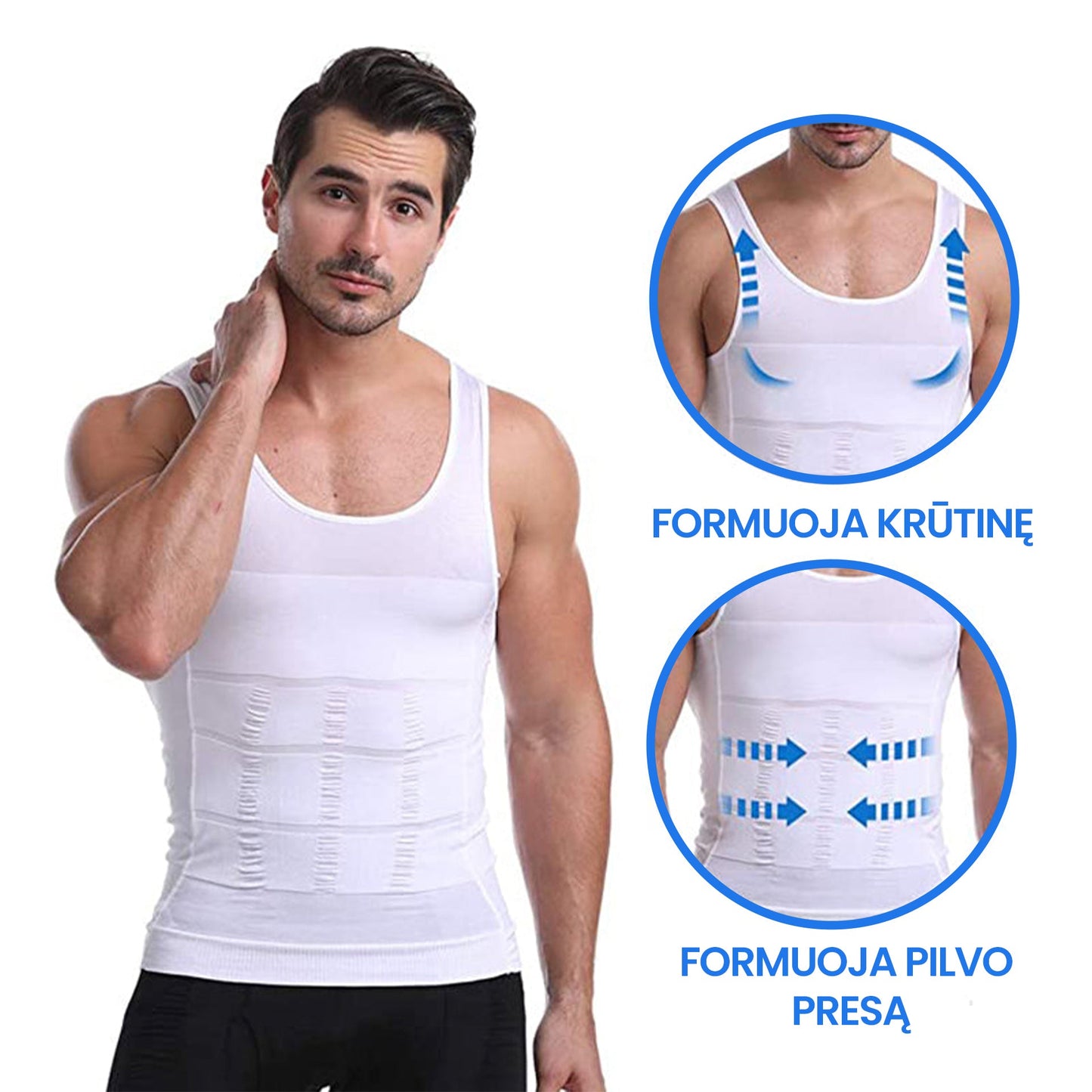 Formuojantys vyriški marškinėliai