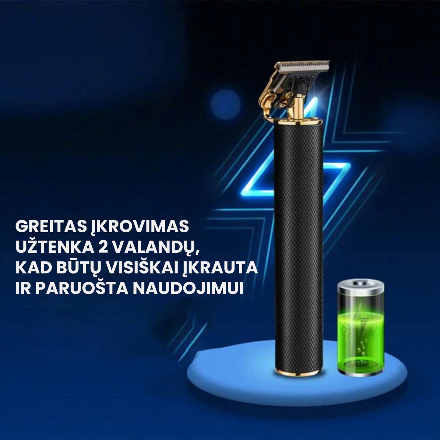 Profesionali plaukų kirpimo-kantavimo mašinėlė