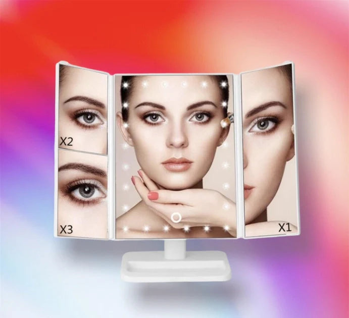 Kosmetinis LED veidrodis su apšvietimu
