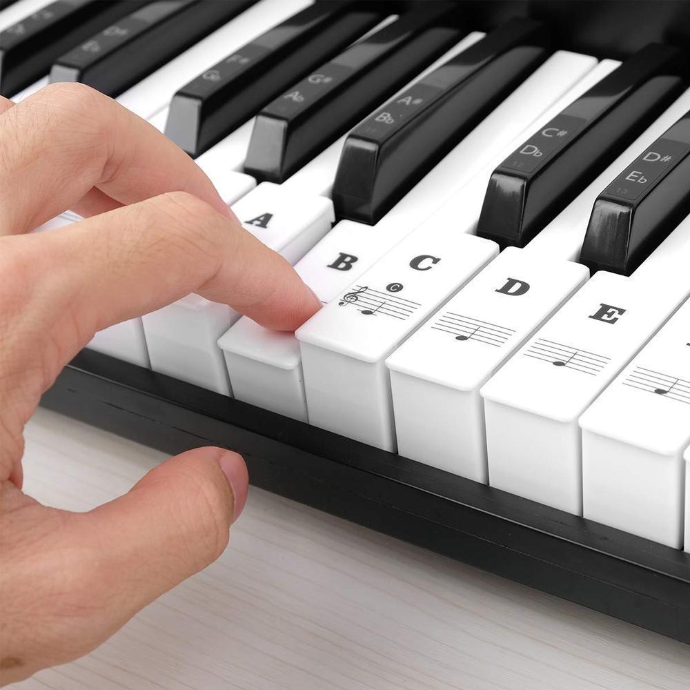 Pianino lipdukai mokymuisi