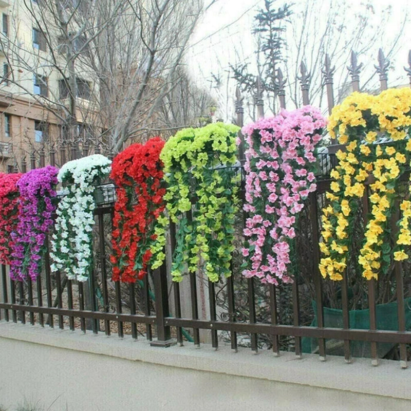 Dekoratyvinis pakabinamas gėlių krepšys