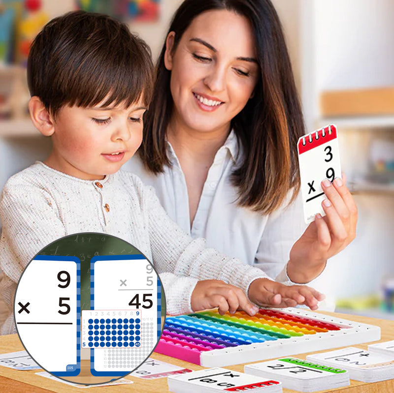 Matematikos Flash Kortelės su Fidget Džiaugsmui