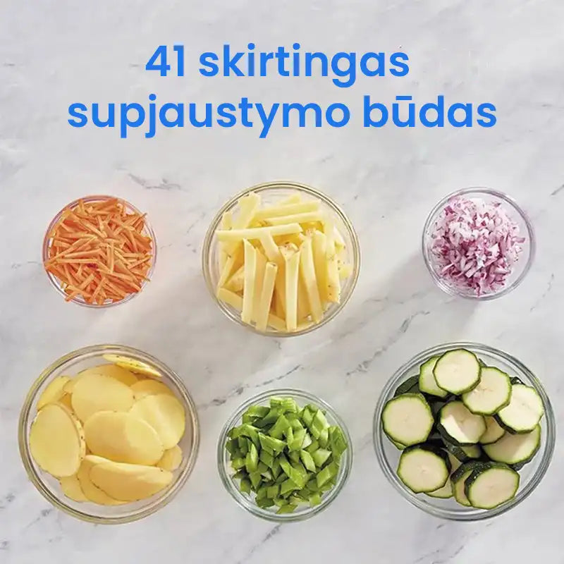 Funkcionali daržovių pjaustyklė