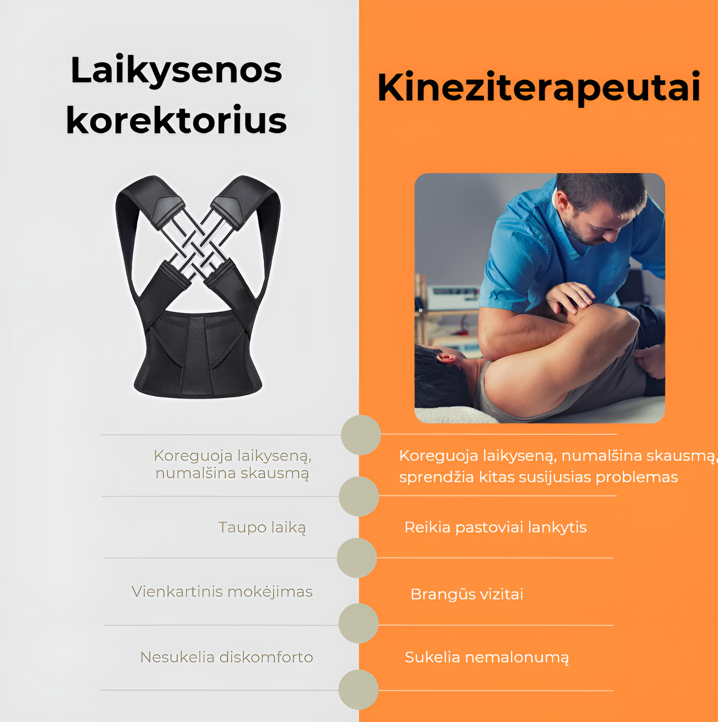 Laikysenos ir nugaros korektorius