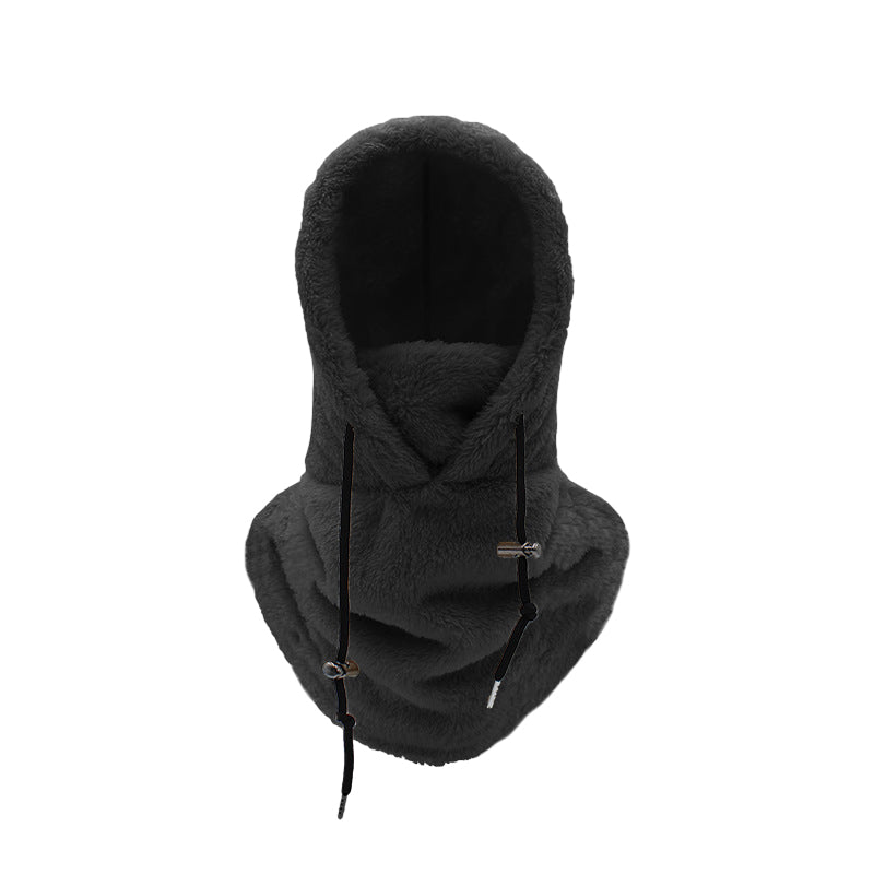 Šilta Sherpa Hood kepurė su šaliku žiemai