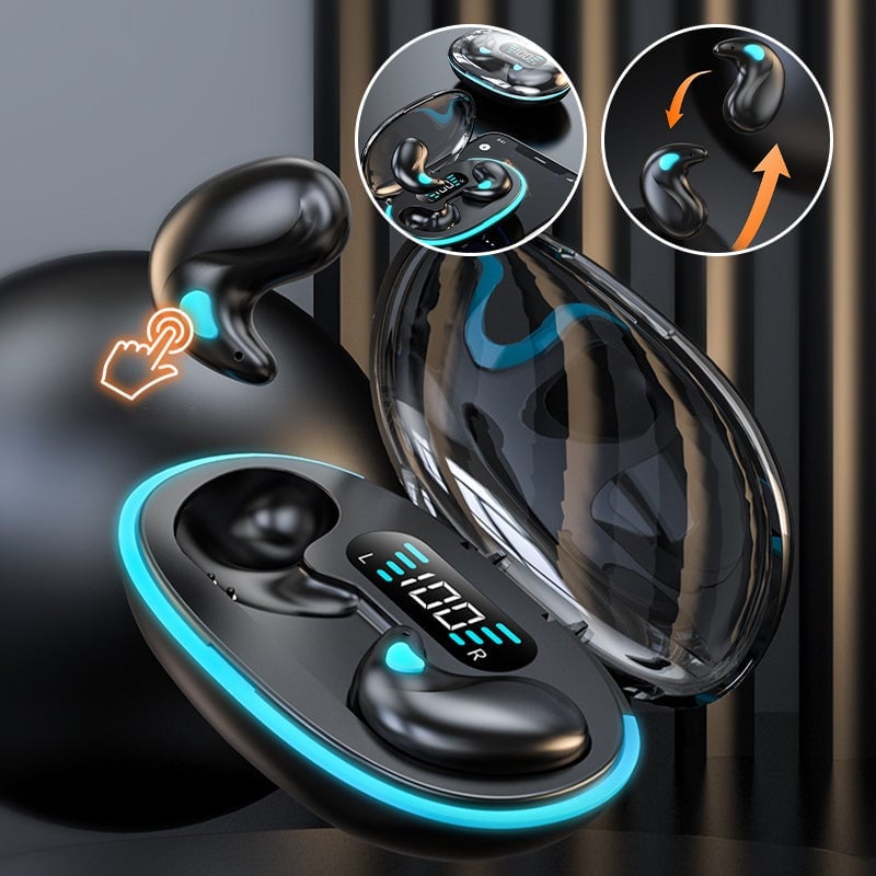 Kaulų laidumo Bluetooth ausinės miegui ir sportui