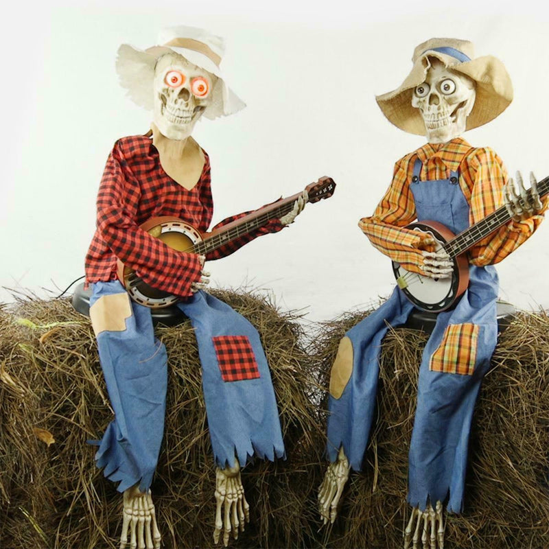 Animaciniai Banjo grojantys skeletai