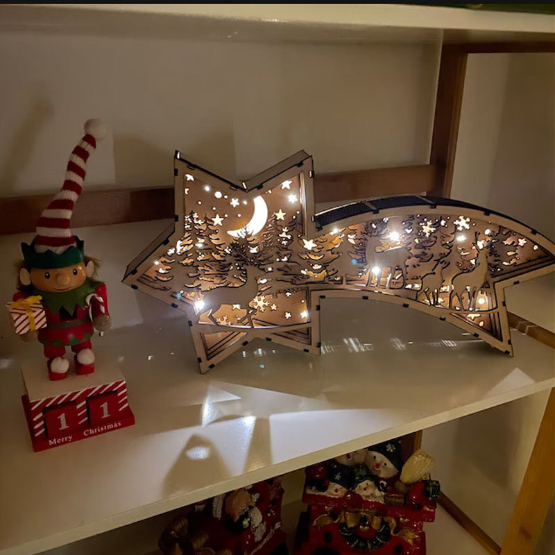 Kalėdinė dekoracija "LED šviečianti žvaigždė"