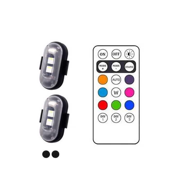 Belaidės LED blykstės su USB įkrovimu ir spalvomis