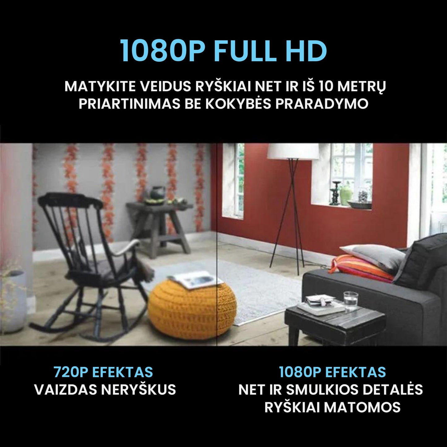 WifiCam™- mini belaidė vaizdo stebėjimo kamera