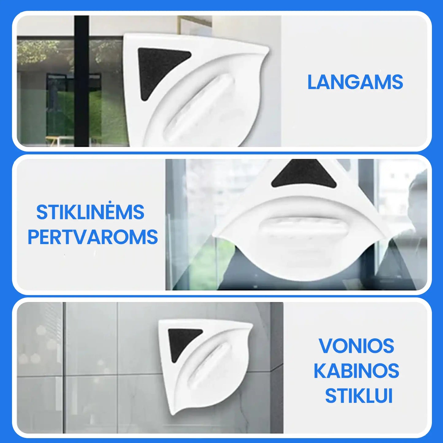 Magnetinis langų valytuvas