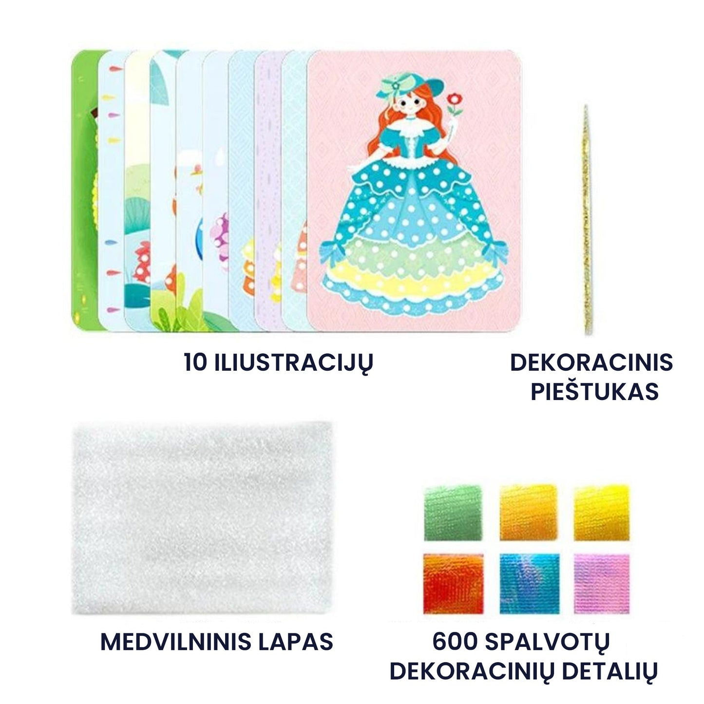 KiddieArt™ - Kūrybiškumą lavinantis rinkinys vaikams