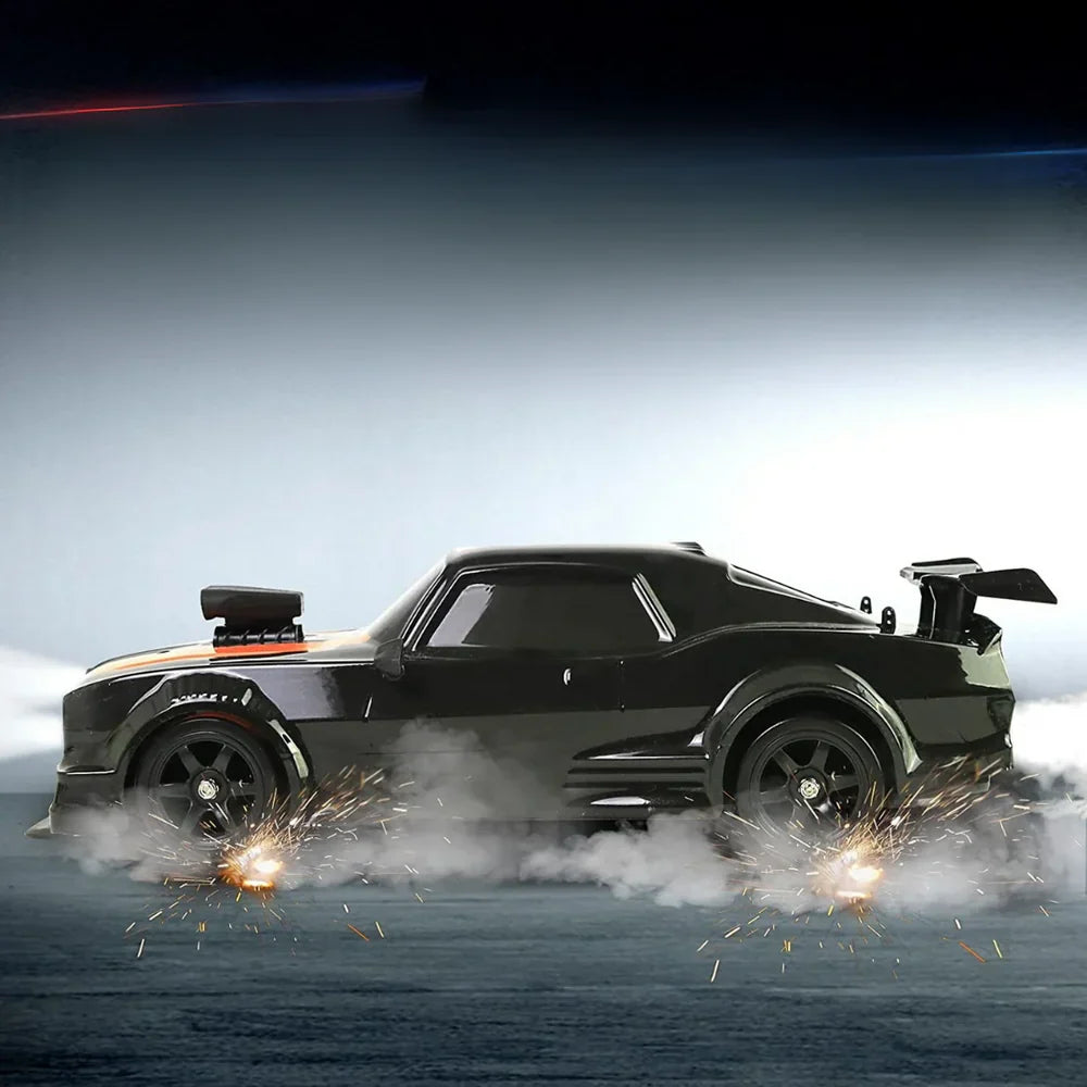 RC Drift Automobilis su LED Šviesomis ir Garų Efektu