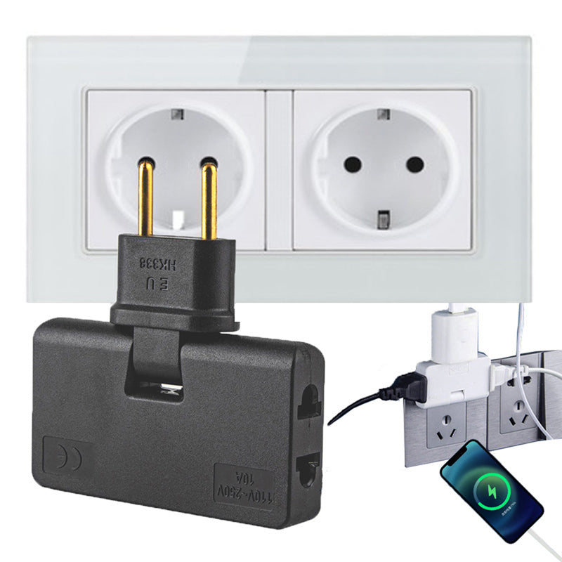 Pasukamas kištukinio lizdo adapteris