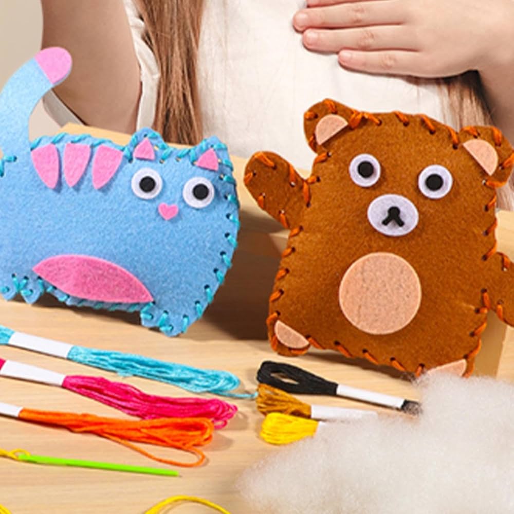 Vaikų DIY siuvimo rinkinys kūrybai ir pramogoms