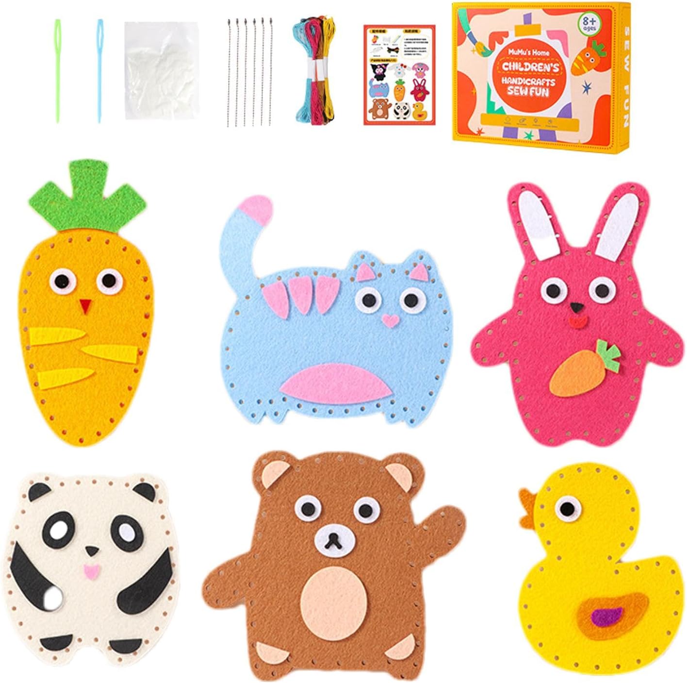 Vaikų DIY siuvimo rinkinys kūrybai ir pramogoms