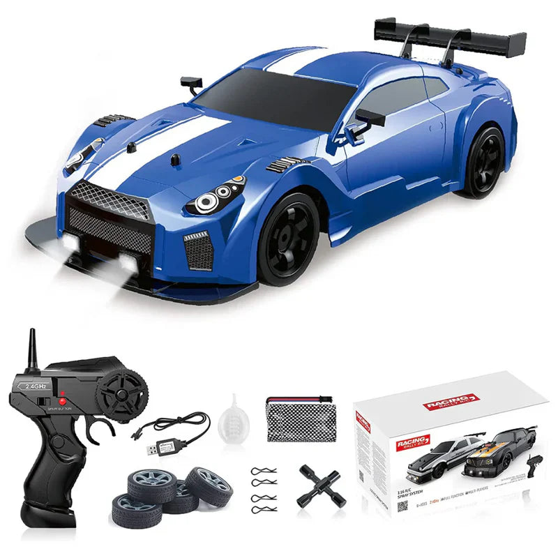 RC Drift Automobilis su LED Šviesomis ir Garų Efektu