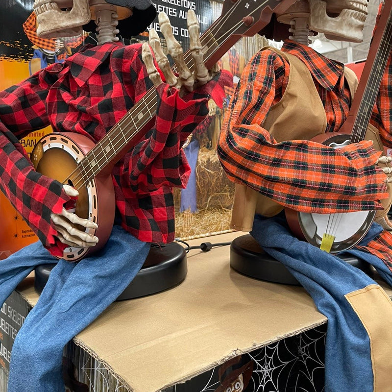 Animaciniai Banjo grojantys skeletai