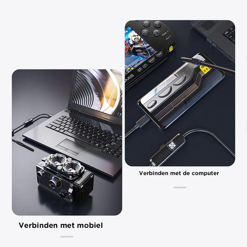 Sunkiai prieinamų vietų tikrinimo endoskopas