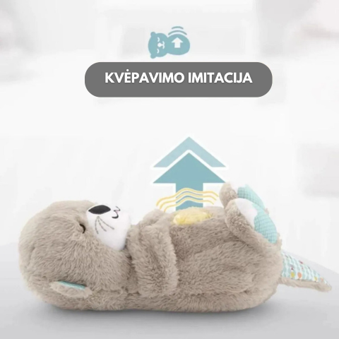 Atpalaiduojantis kvėpuojantis meškinas-migdukas