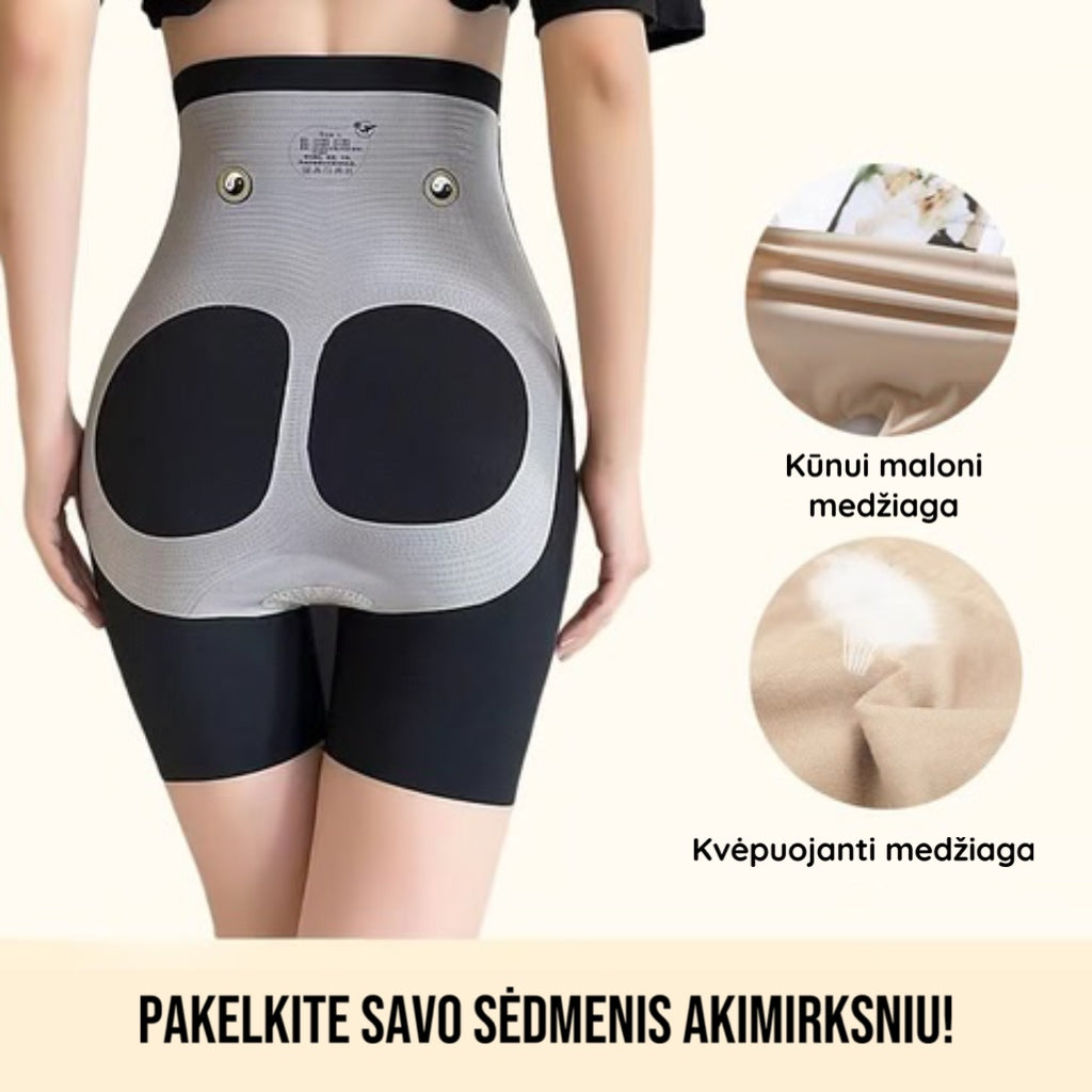 Aukšto liemens pilvą kontroliuojantys šortai 360°