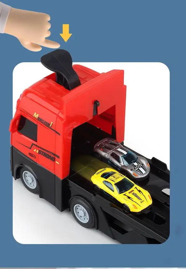 Krovininis automobilis su trasa