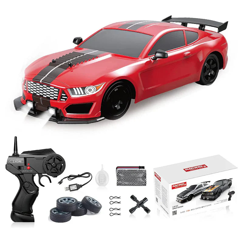 RC Drift Automobilis su LED Šviesomis ir Garų Efektu