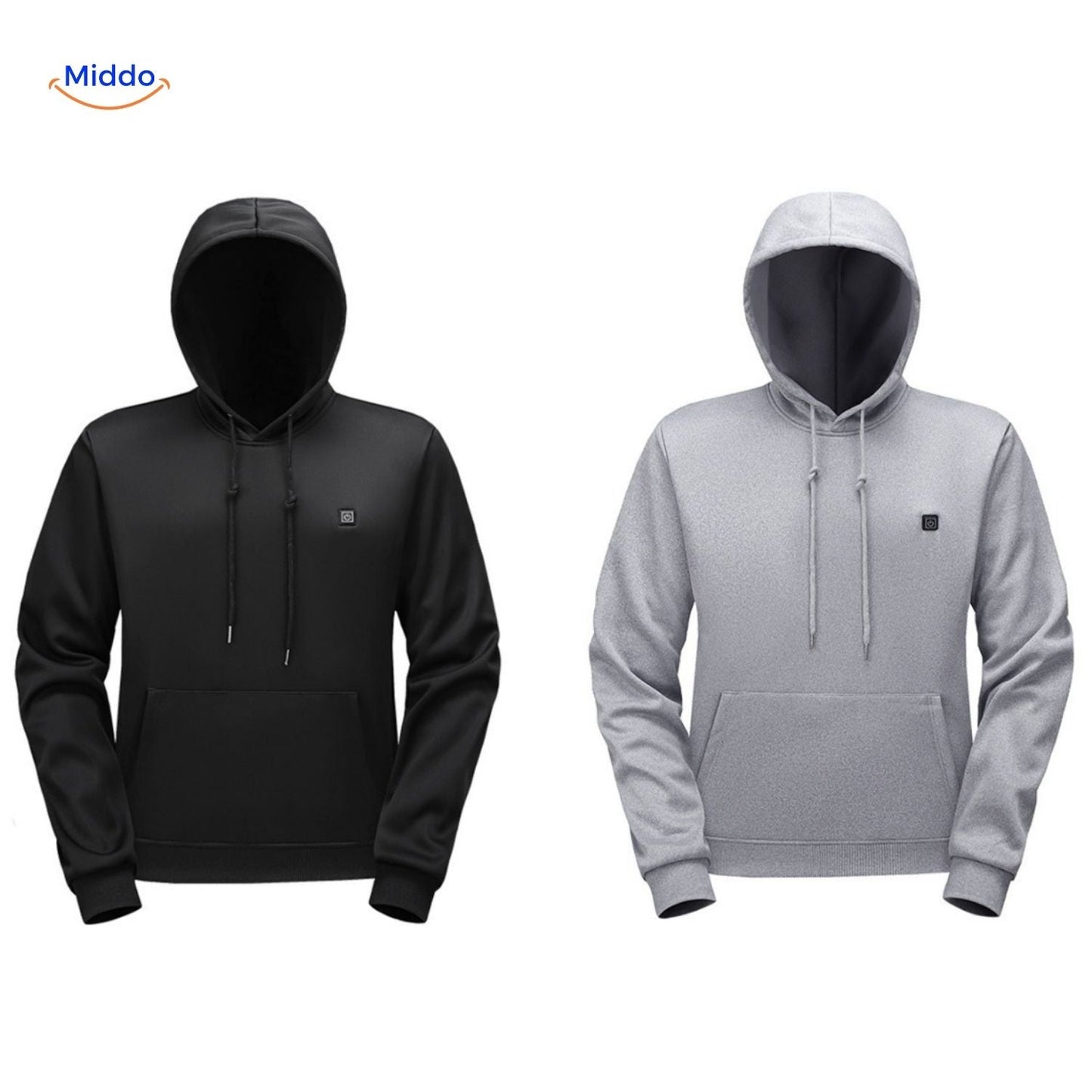 USB šildomas hoodie su reguliuojama šiluma