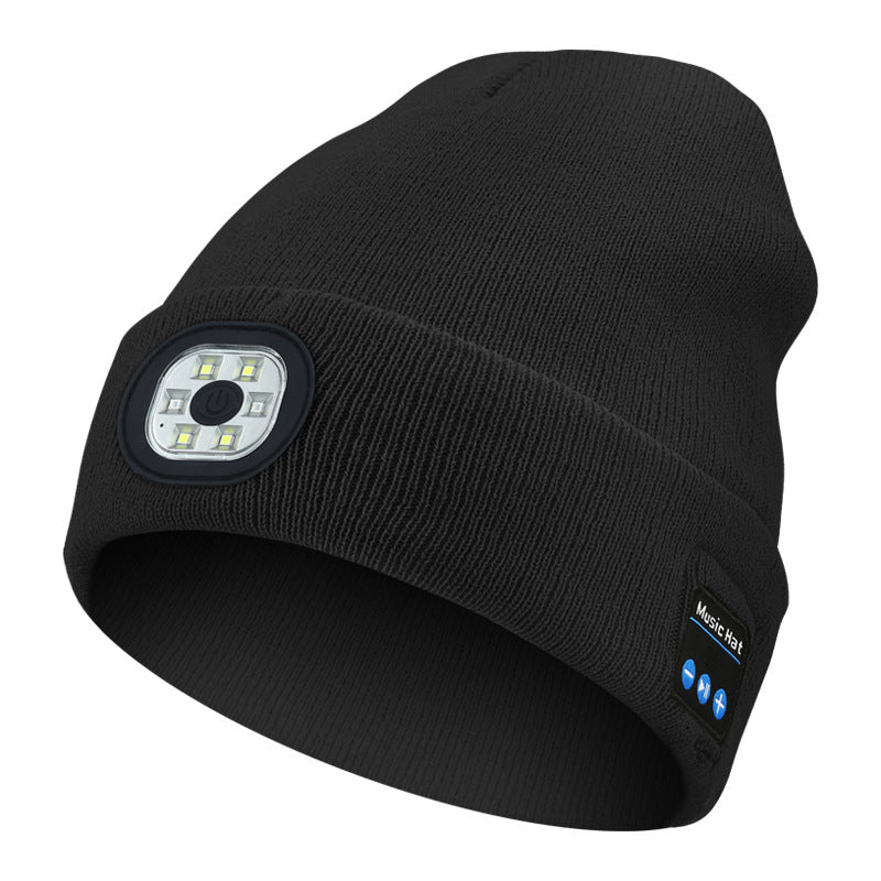 Bluetooth šildanti kepurė su LED apšvietimu
