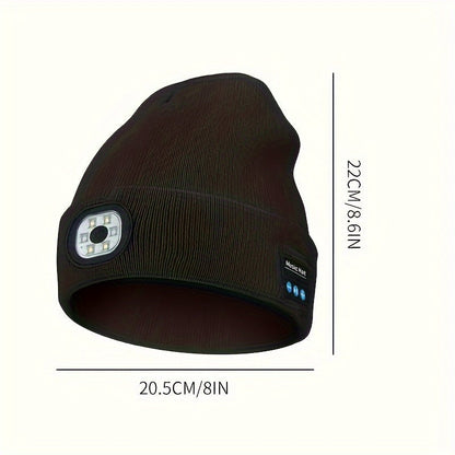 Bluetooth kepurė su LED žibintu – kepurės matmenys