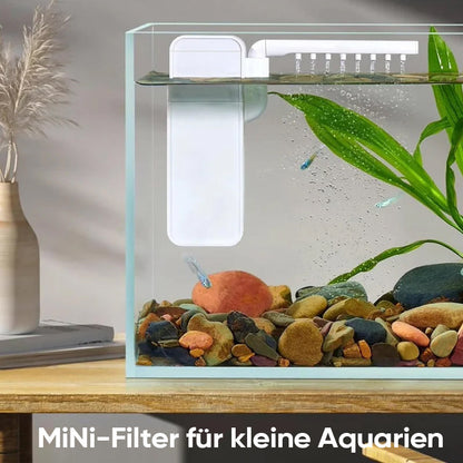 Akvariumo filtras – vaizdas iš šono
