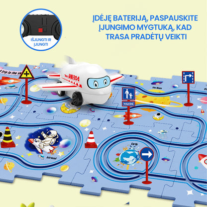 Elektrinė automobilių trasa vaikams – naudojimo pavyzdys