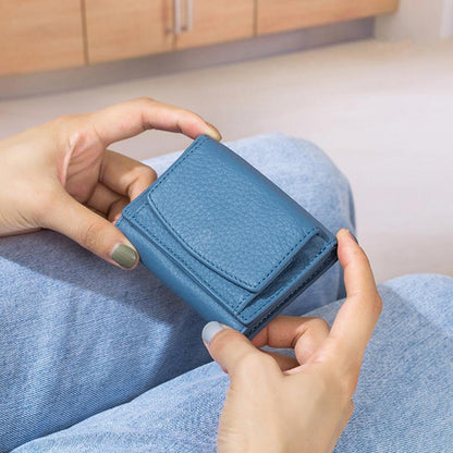 Piniginė su RFID apsauga nuo vagysčių – priekinė pusė, geltona variantas