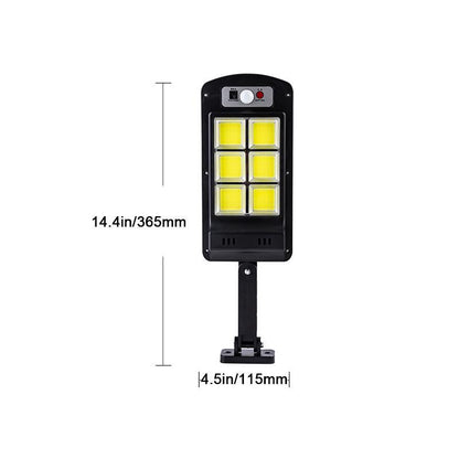 saulės lempa su atskiromis LED akutėmis