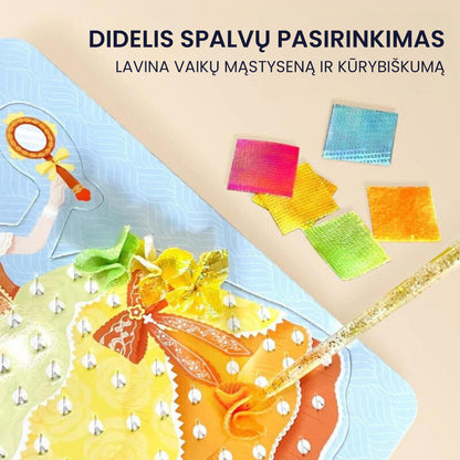 KiddieArt™ - Kūrybiškumą lavinantis rinkinys vaikams – detalė stambiu planu