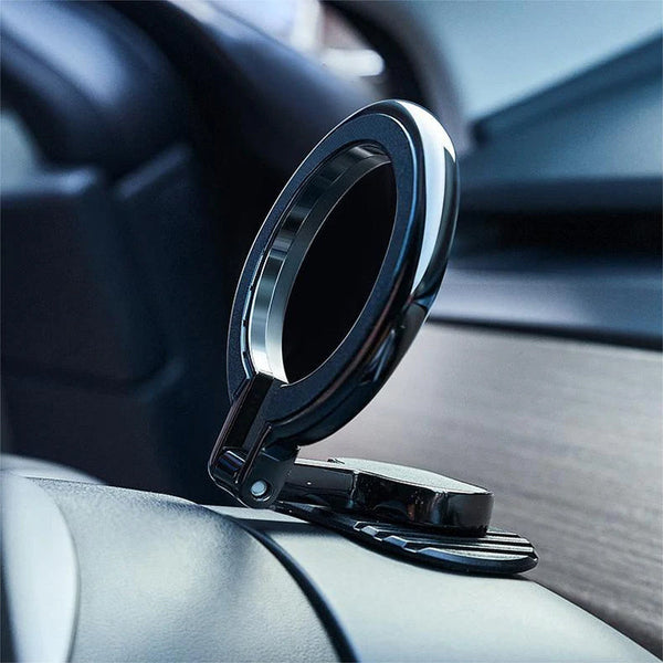 Magnetinis mobiliojo telefono laikiklis – žiedinis telefono laikiklis automobilyje, iš arti