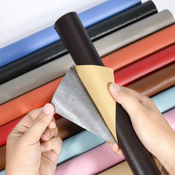 Lipni odos plėvelė baldų rekonstrukcijai (50x137 cm) – bendras vaizdas, Raudona