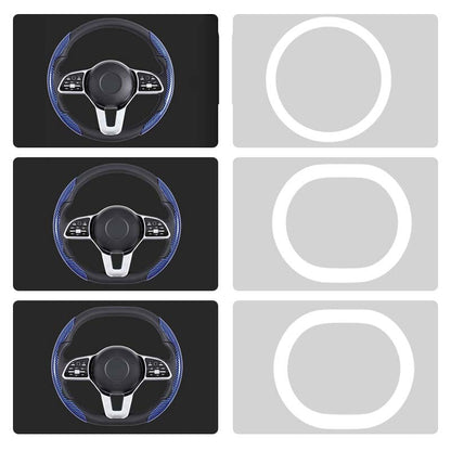 Dekoracinės vairo dalys – vairo apdailos juosta automobilyje, iš arti