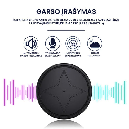 Magnetinis mini GPS seklys – naudojimo pavyzdys