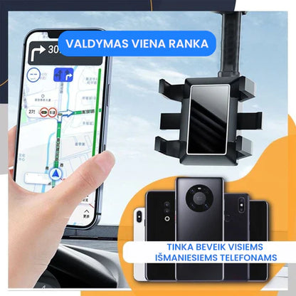 Reguliuojamas mobiliojo telefono laikiklis – priekinė pusė