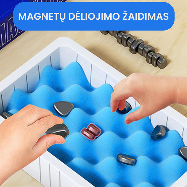 Magnetų dėliojimo žaidimas – bendras vaizdas