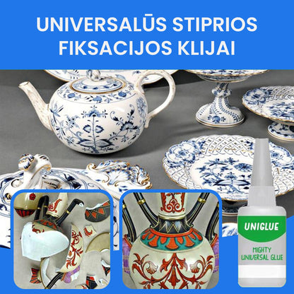 Universalūs stiprios fiksacijos klijai - Mighty Universal Glue – detalė stambiu planu