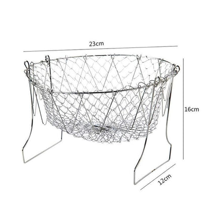 Maisto virimo sietelis – matmenų schema