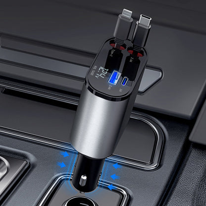 Ištraukiamas automobilinis įkroviklis – konstrukcijos detalė