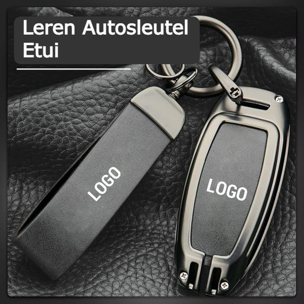 Automobilio raktelių dėklas su žiedu ir logotipo vieta