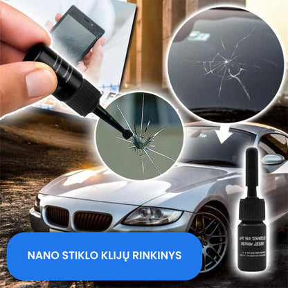 Nano stiklo klijų rinkinys – priekinė pusė