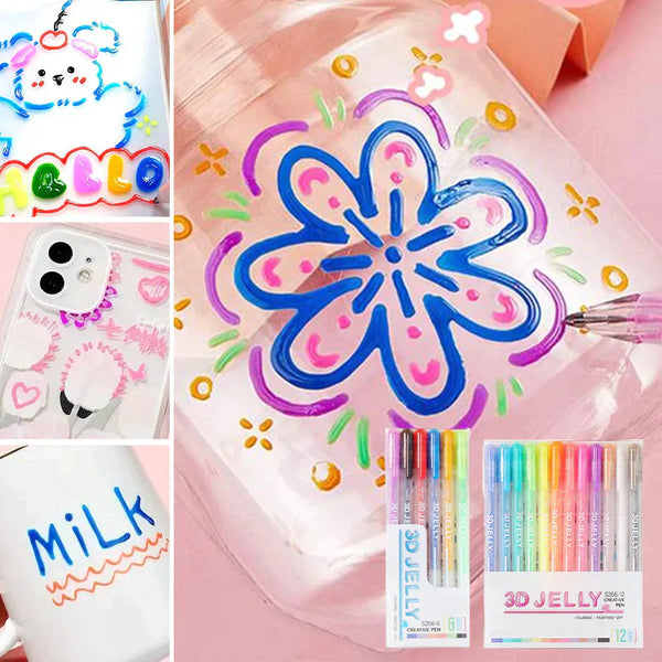 GelPen™ 3D geliniai rašikliai ir spalvoti piešiniai