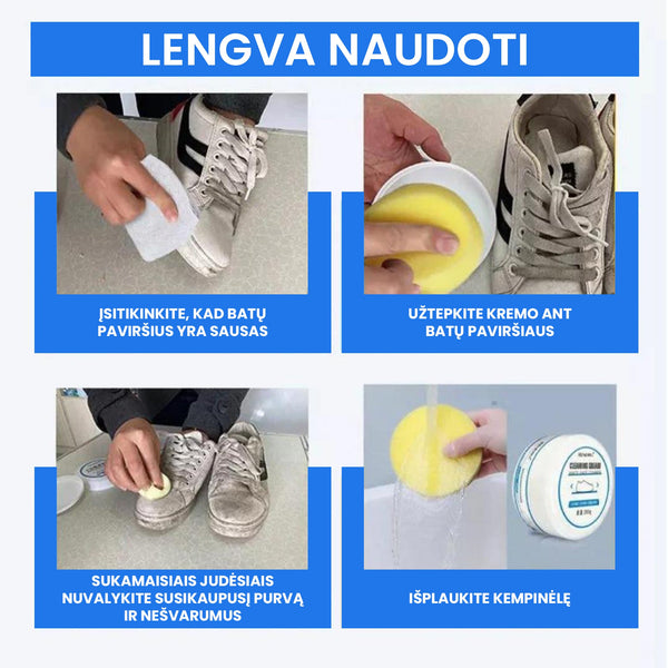 CleanShoe™ - efektyvus batų nešvarumų valiklis – bendras vaizdas